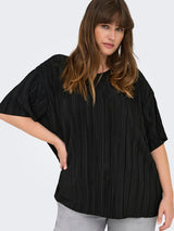 Plisse shirt Carravenna Black