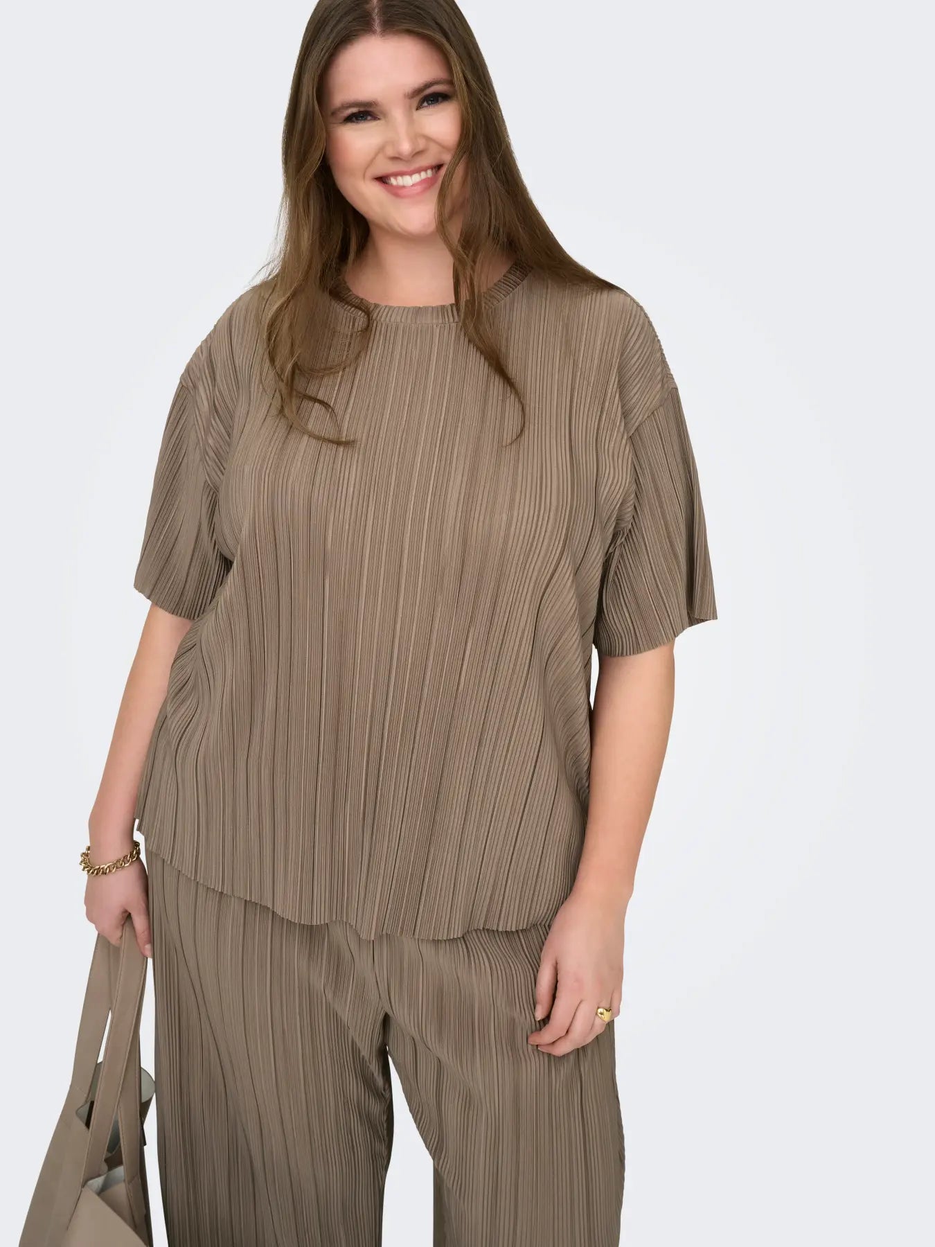 Plisse shirt Carravenna Caribou