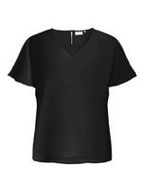 Shirt korte mouw Carmetta V-neck  Black