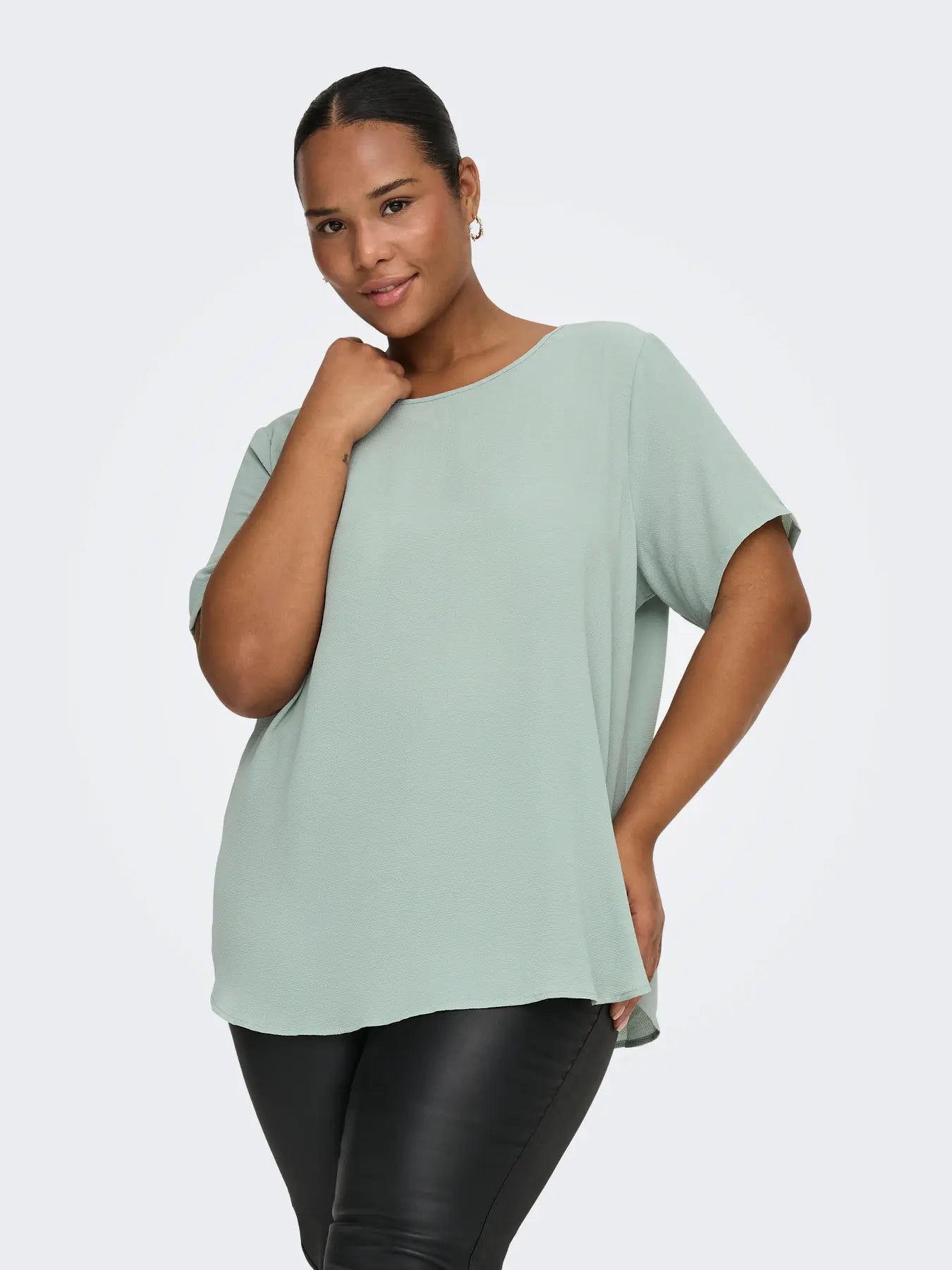 Shirt Carvica effen Jadeite