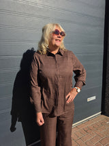 Blouse Carbay Coffee Bean Melange
