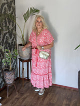 Maxi Dres Carviwi print Summer Tribe Pointsetta