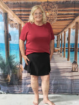 Pleat Skort (Broekrokje) Carelly Black