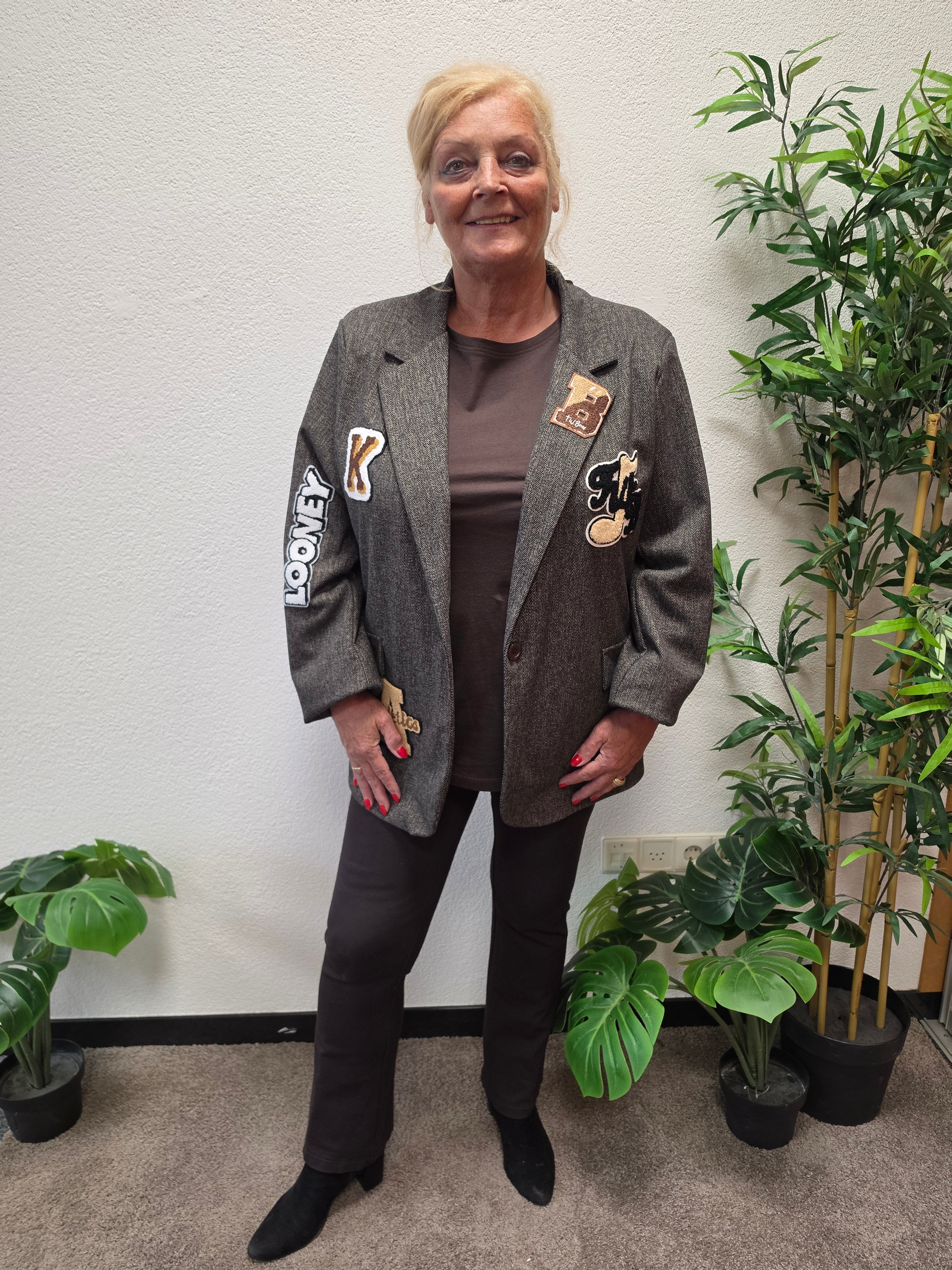 Blazer Looney Zwart t/m 48