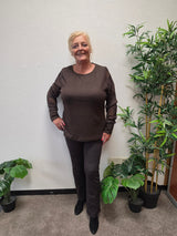Shirt Caramilla Eleni Jacquard Coffee Bean