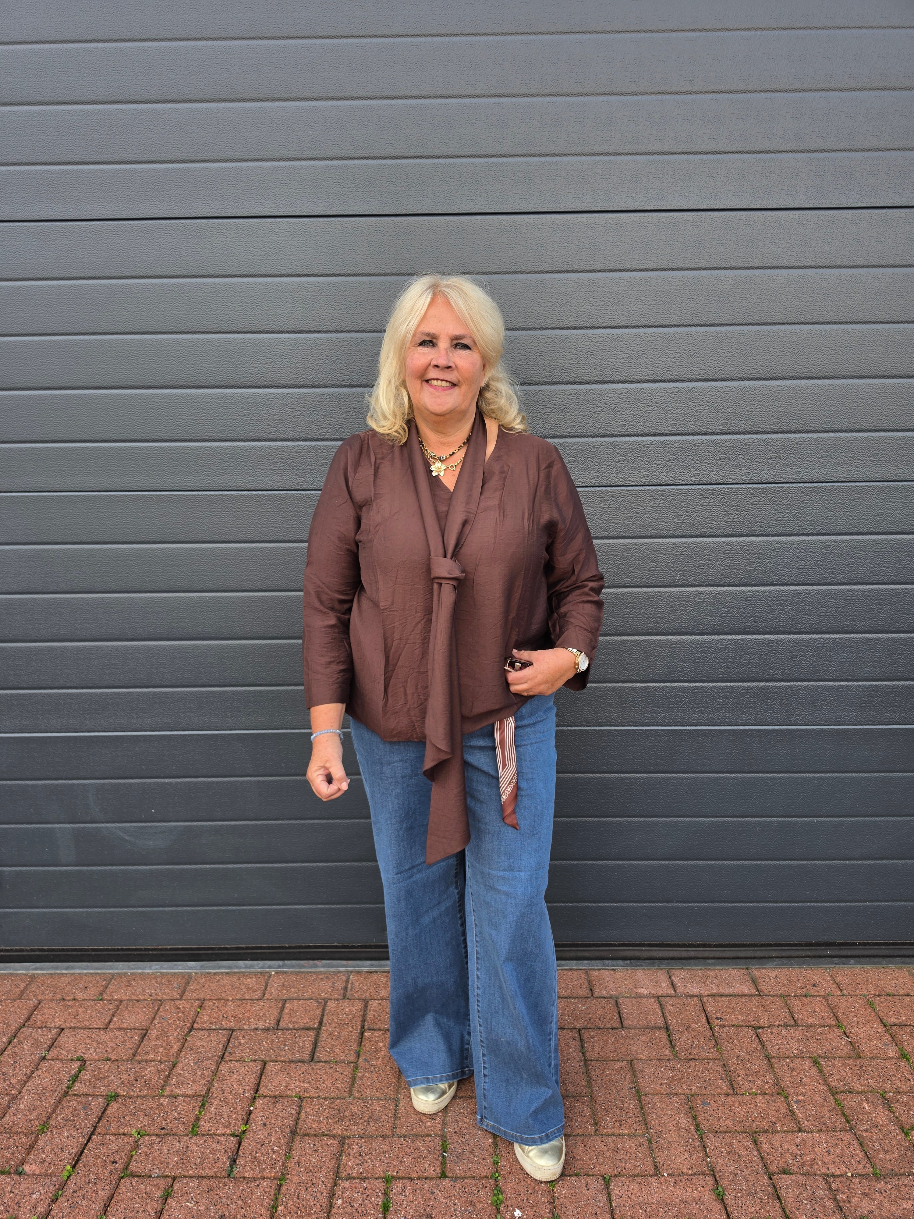 Blouse Carjoanna Coffee Bean