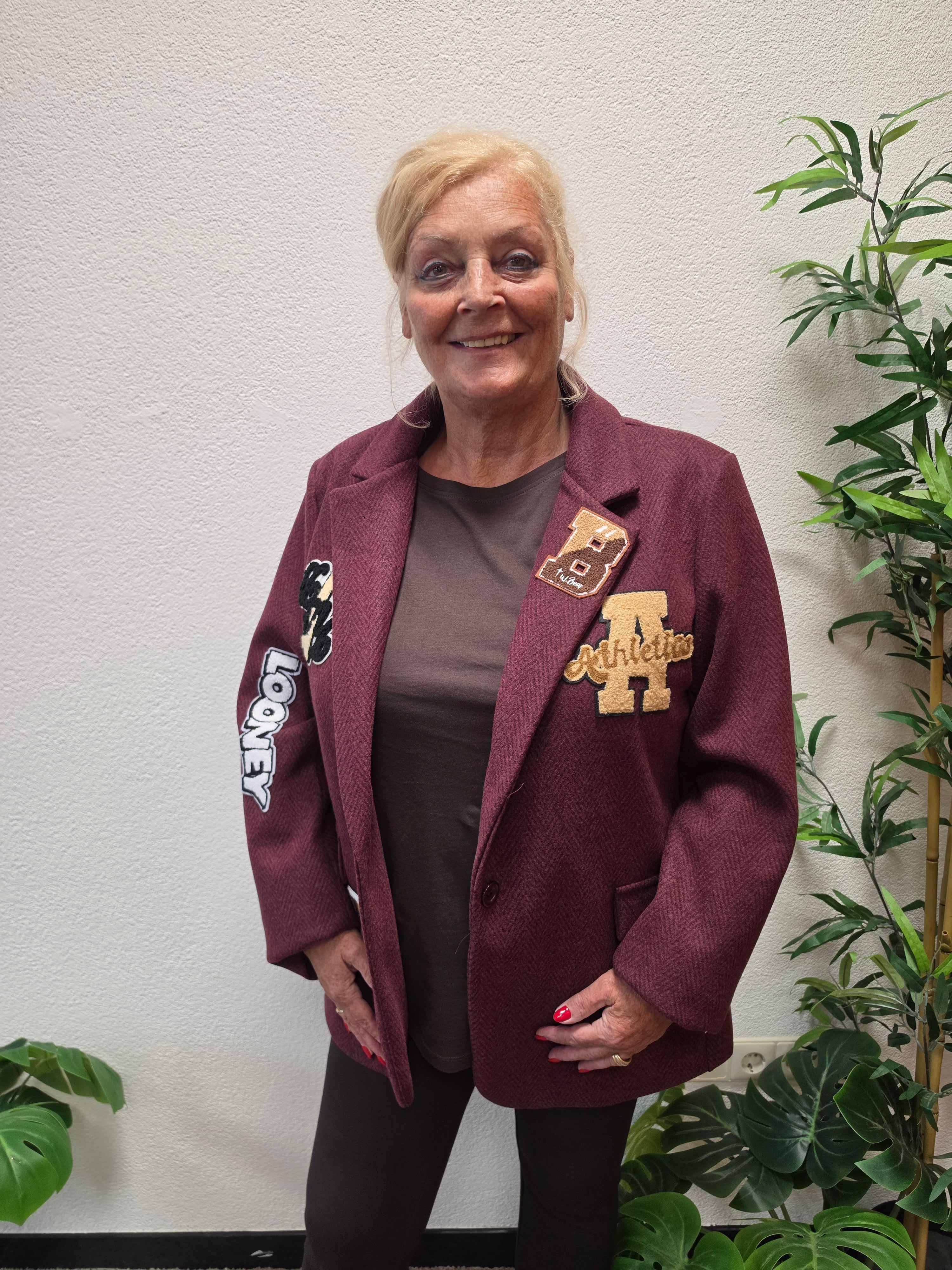 Blazer Looney Bordeaux t/m 48
