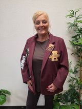 Blazer Looney Bordeaux t/m 48