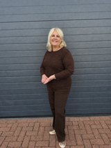 Mesh Shirt Didi Donker Bruin t/m 48