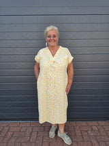 Jurk Mika leopard Geel