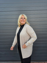 Vest Button Ecru t/m 46