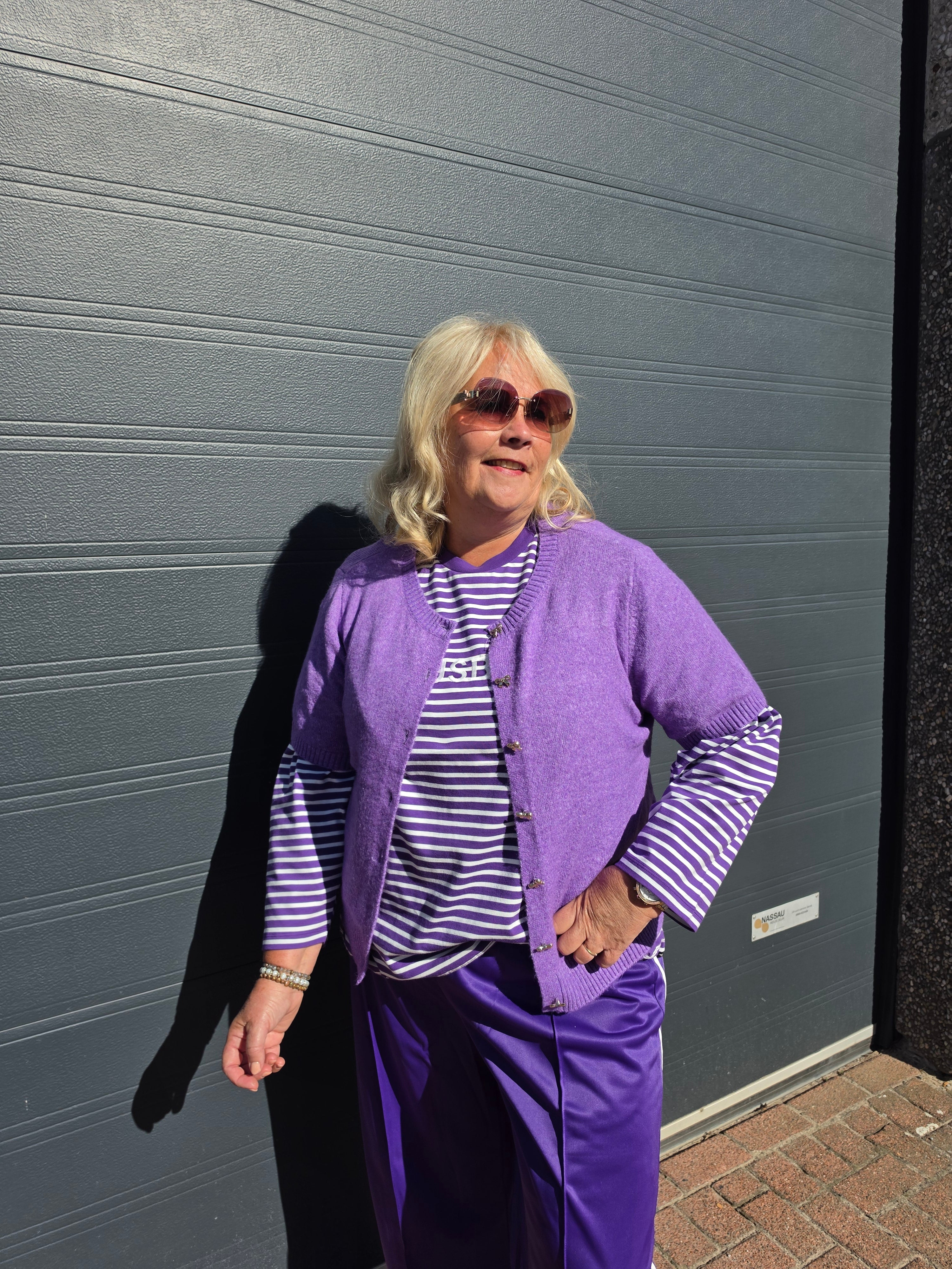 Veste Korte Mouw VMC Emmery Royal Purple