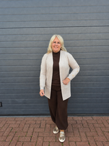 Rib Ballon Broek Donker Bruin t/m 48