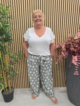 Broek Mary Nop Olijf Groen t/m 50