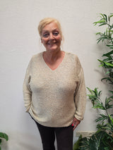 Trui VMC Newleilani Sequins Cement
