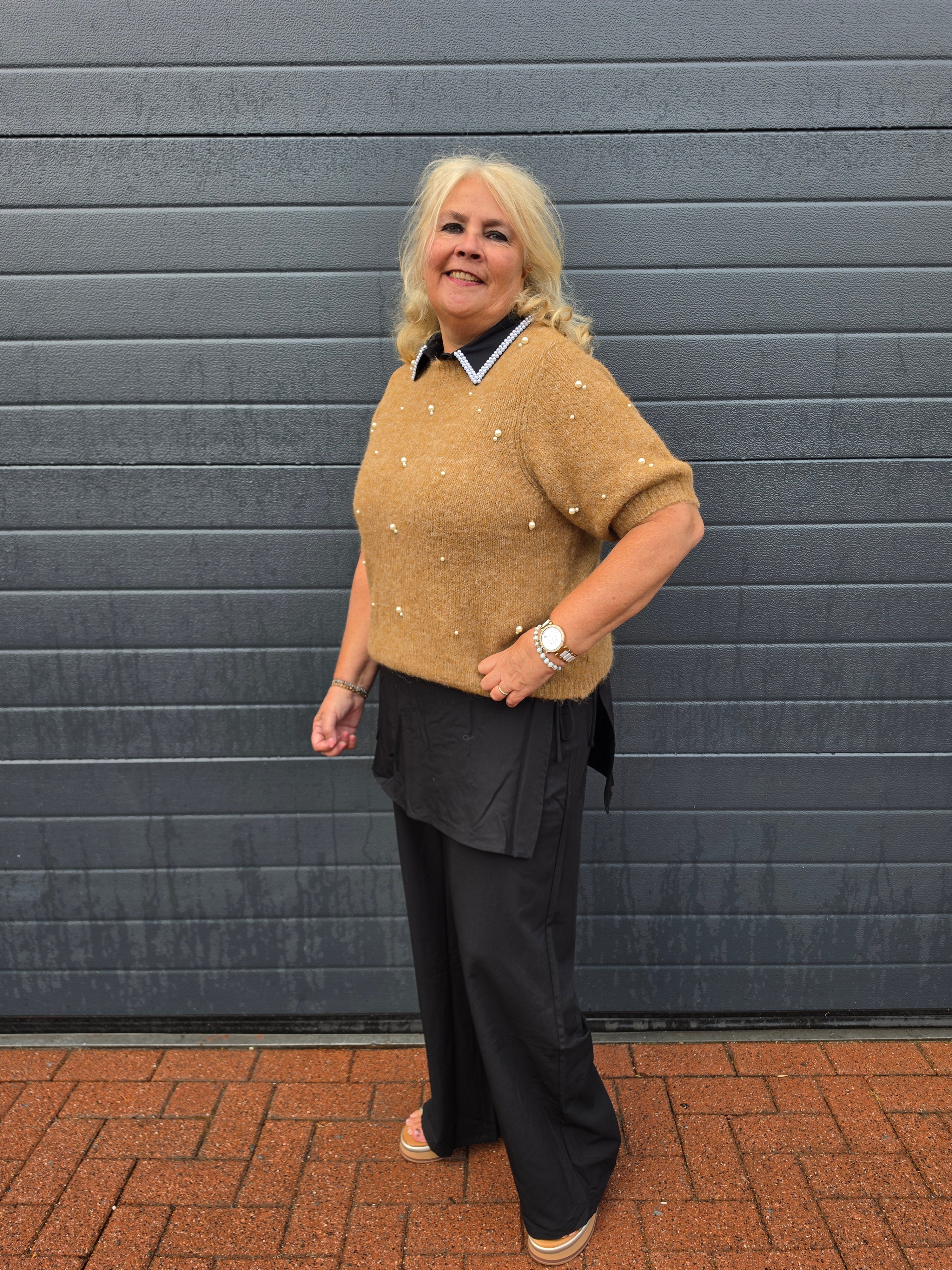Broek met overslag rokje VMC Inga Black