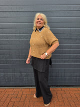 Broek met overslag rokje VMC Inga Black