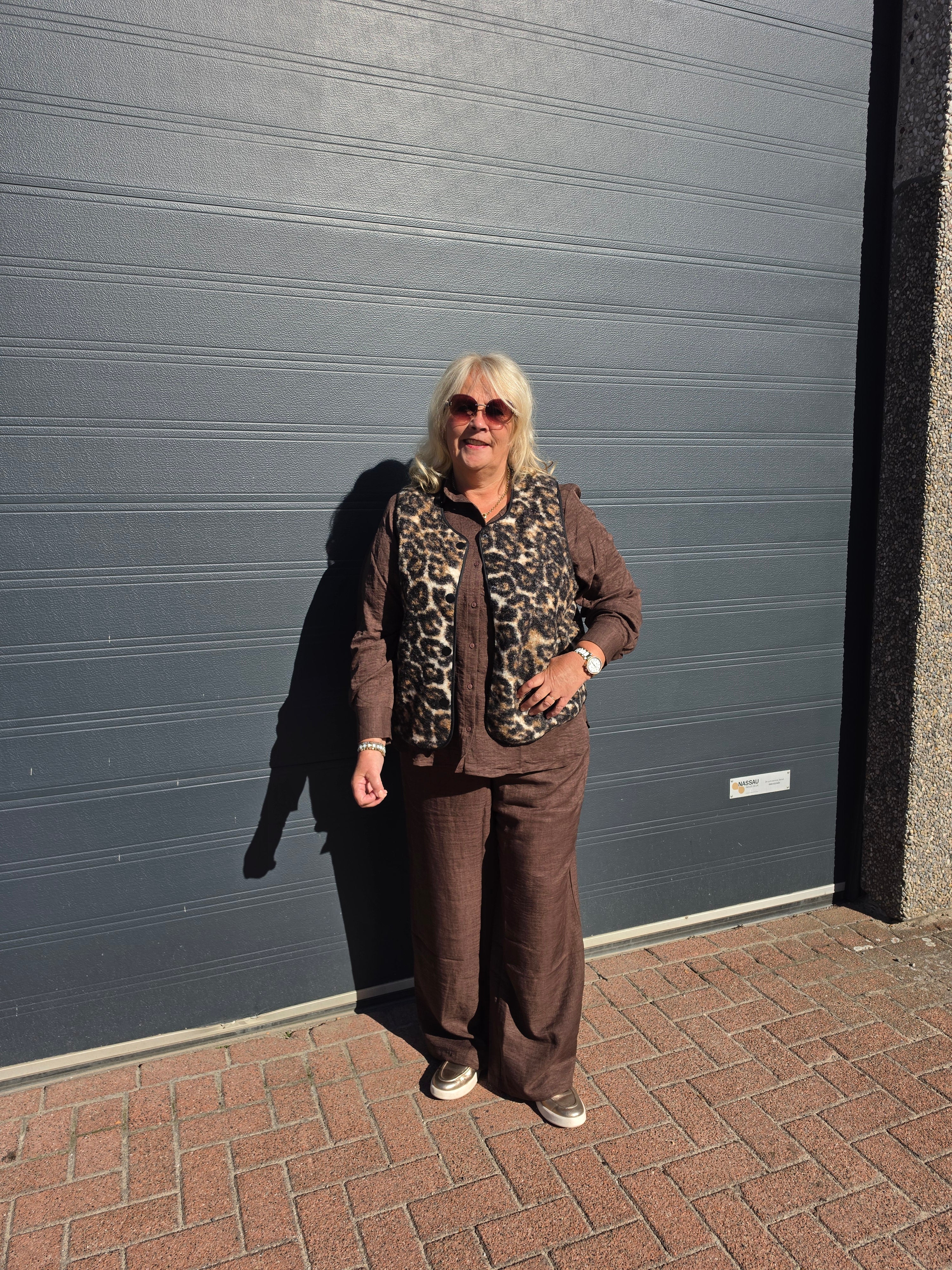 Boucle Gilet Carbelisa leo Camel