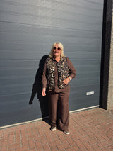 Boucle Gilet Carbelisa leo Camel