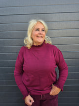 Kol Trui Roezie Bordeaux  t/m 48/50