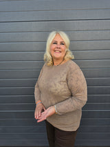 Mesh Shirt Didi Taupe t/m 48