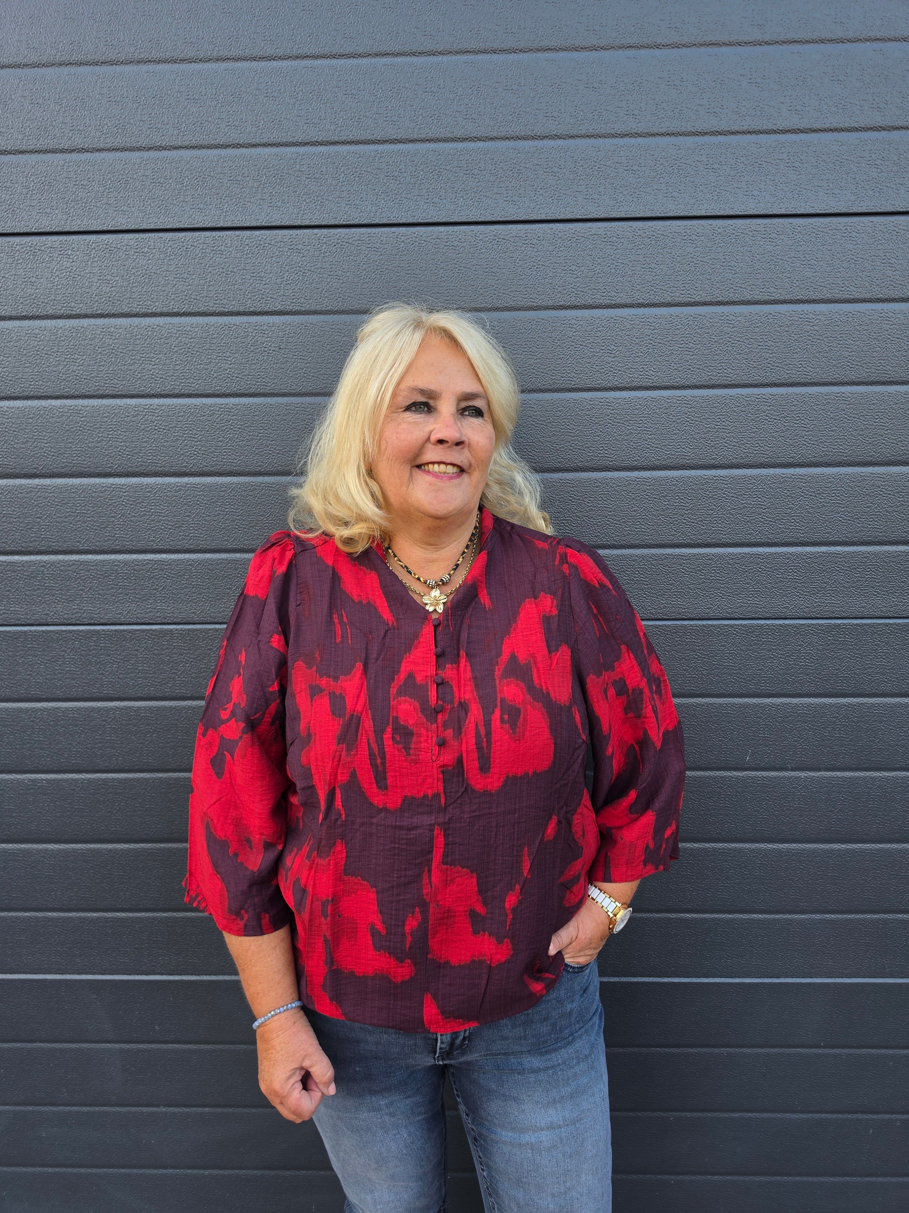 Blouse Carcamille Print Scooter Soft Haze