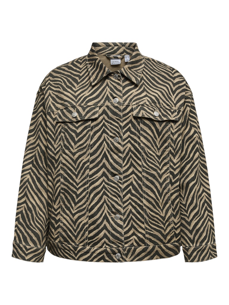 Jacket VMCTessa Silver mink/Zebra