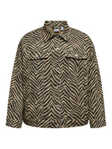 Jacket VMCTessa Silver mink/Zebra