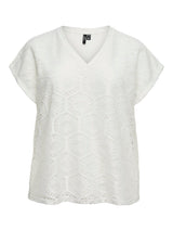 Shirt V- Neck VMC Iris Crochet Cloud Dancer