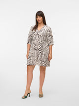Knie Jurk VMC Dora zebra cloud dancer