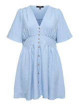 Knie Jurk VMC Melaney Chambray Blue