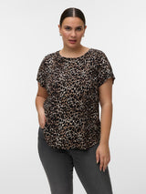 Shirt VMC Easy print leopard Black dawn