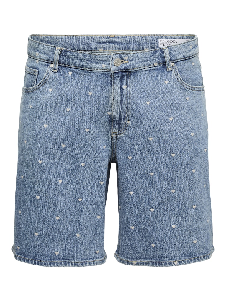 Long Jeans Short HR VMC Tess Heart Medium Blue Denim
