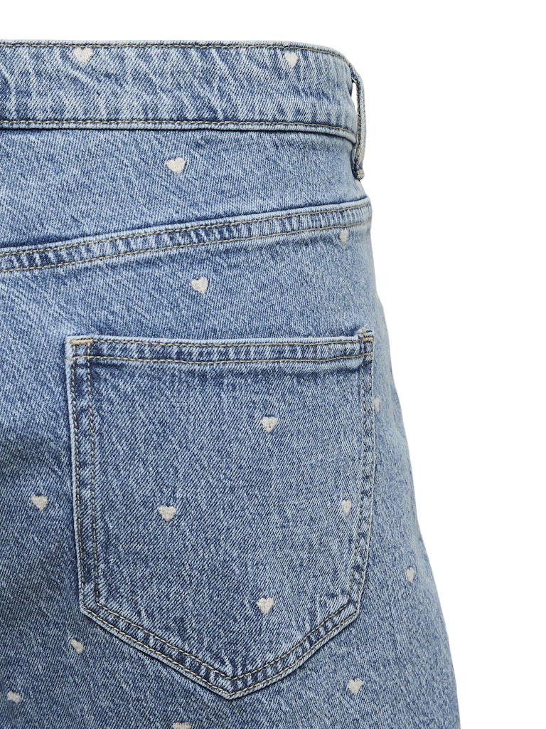 Long Jeans Short HR VMC Tess Heart Medium Blue Denim