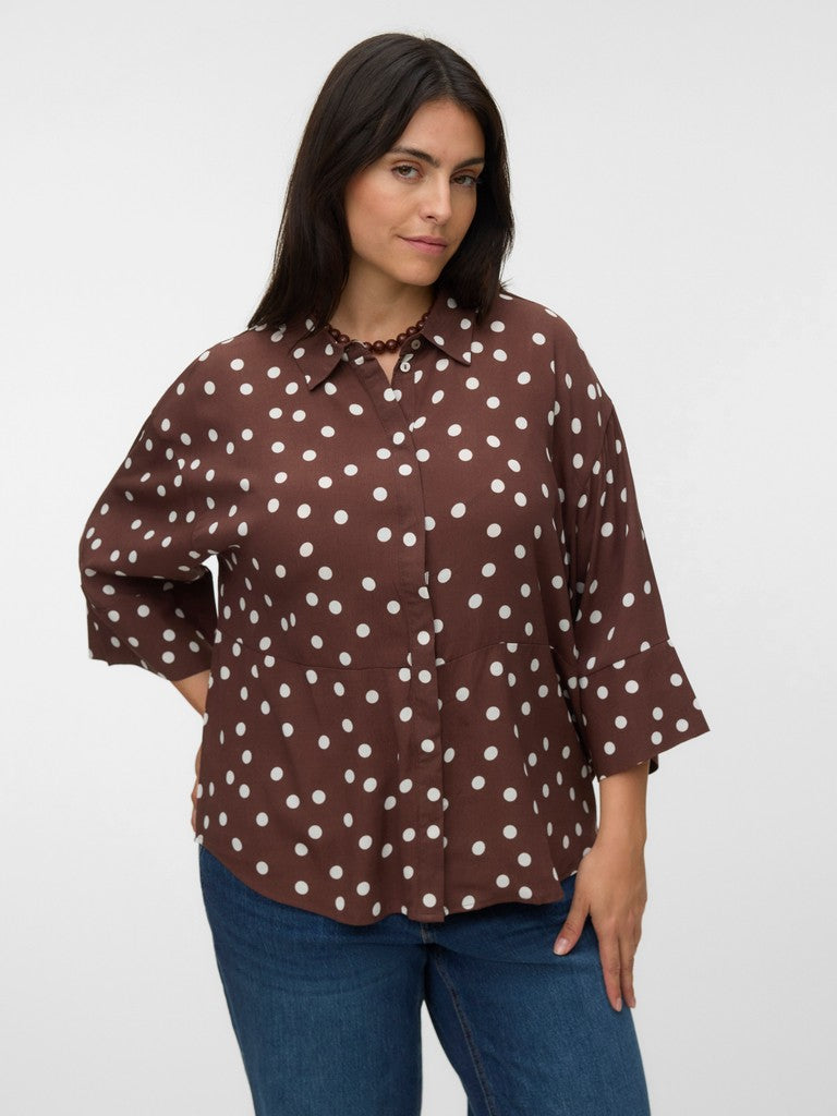 Blouse VMC Elisa Print Nop Chocolate Martini