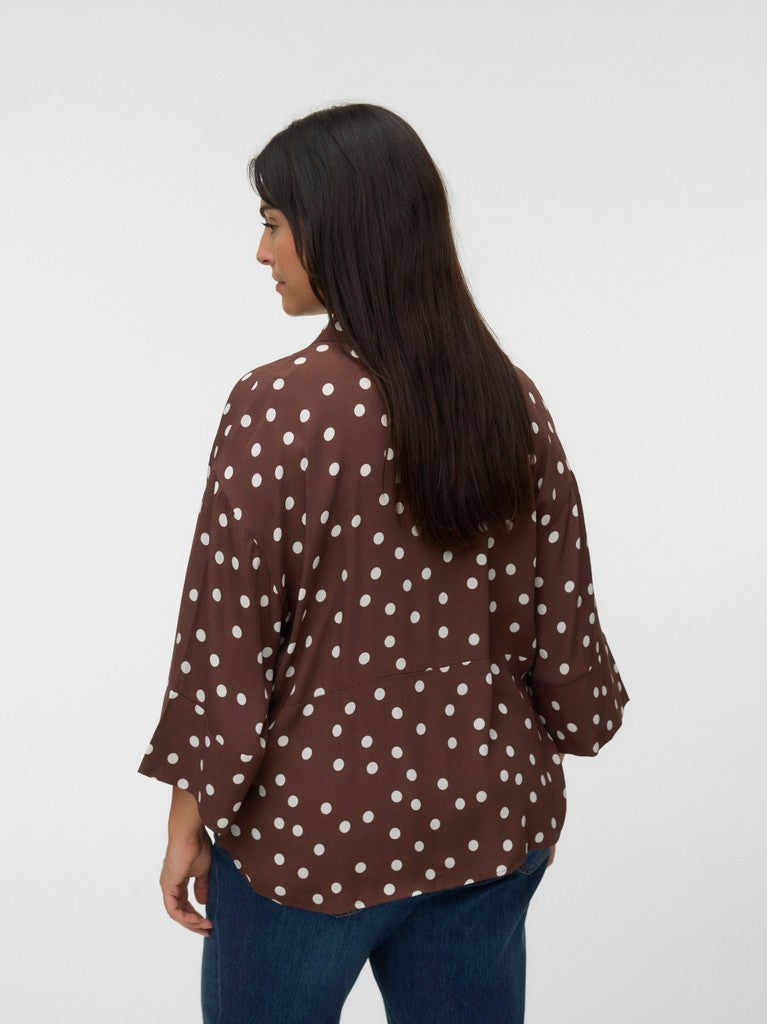 Blouse VMC Elisa Print Nop Chocolate Martini