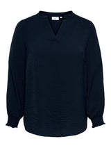Blouse Lange Mouw Carmetta V-neck naval academy