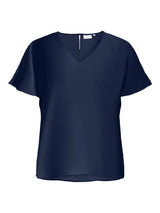 Shirt korte mouw Carmetta V-neck Naval Academy