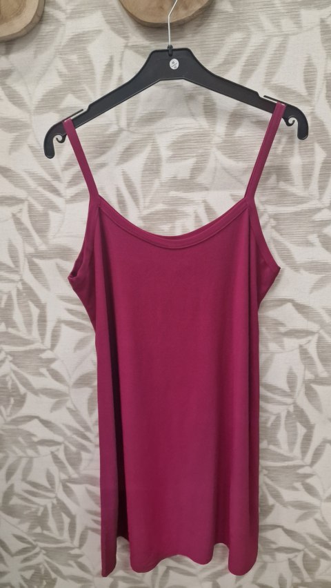 Basis Magna tuniek effen Donker Fuchsia t/m 58