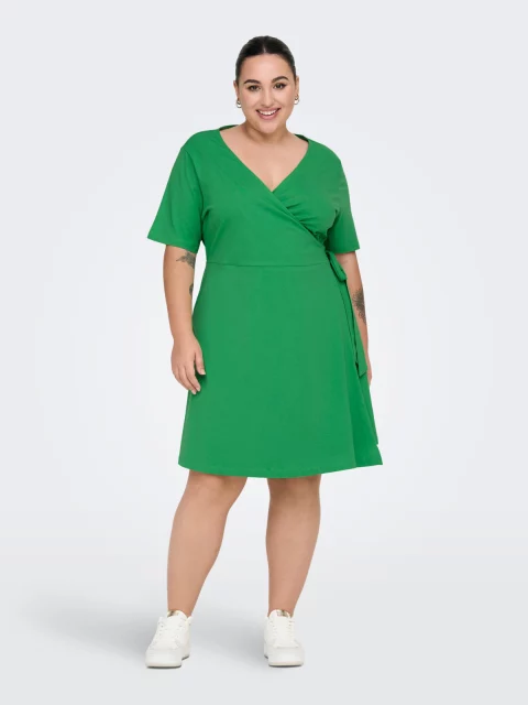 Jurk Carapril Wrap/Kelly Green t/m 54