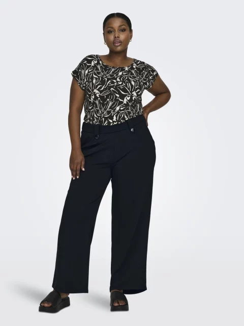 Button Pants Carsania black t/m 54