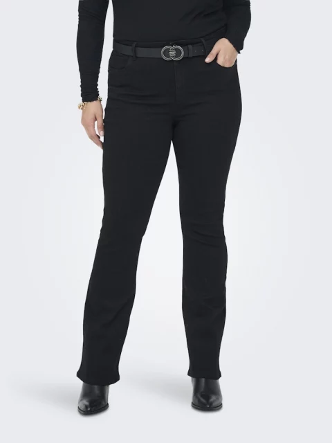 Flared Jeans Carsally HW BJ165 Black lm 32