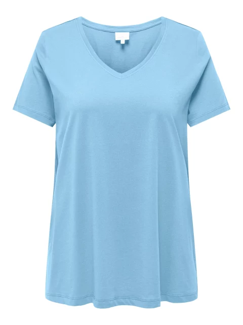 Shirt Carbonnie V-neck Clear Sky A-shape t/m 54