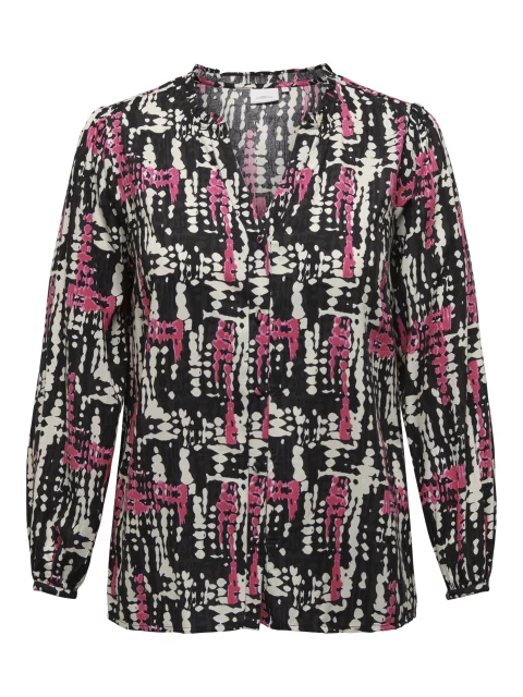 Blouse Carmargot Black/Fuchsia streetdot t/m 54