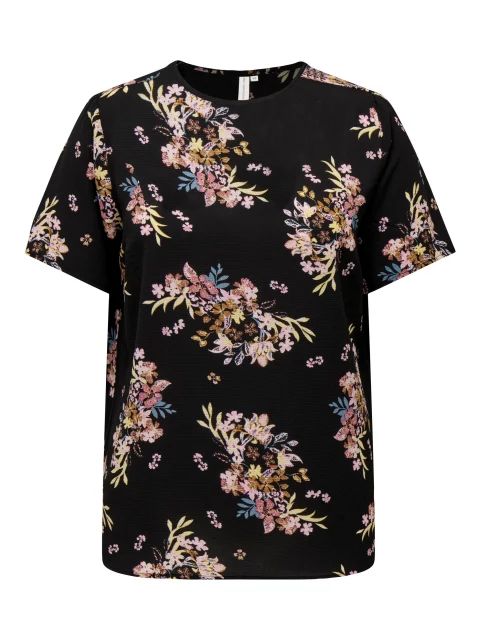 Shirt Carlux ellie print black flower mood t/m 54