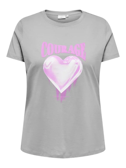 Shirt Caraingela Heart Courage Ultimate Grey