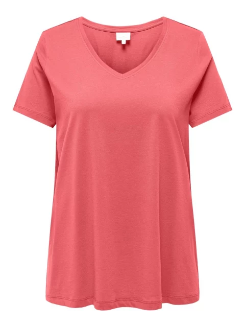 Shirt Carbonnie V-neck Rose of Sharon A-shape t/m 54