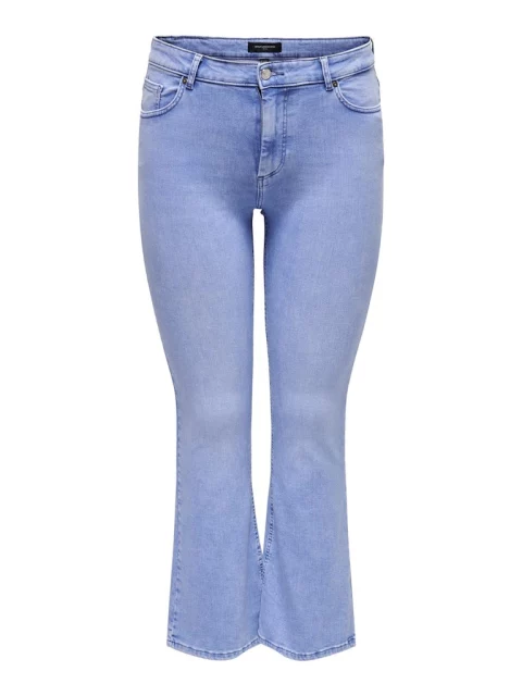 Flared Jeans Carwilly Reg TAI597 Special Bright Blue Denim