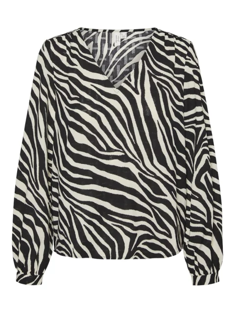 Shirt V- Neck VMC Teagan print Zebra